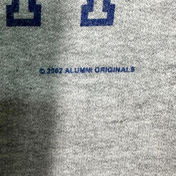 Vintage Y2K Rudolph University College Crewneck Mens Medium Bray Blue Sweatshirt - Picture 3 of 4
